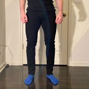 Men’s American Eagle athletic skinny jeans in black size 32x32